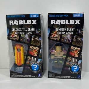 NEW -  (2) Roblox deluxe mystery package series 1